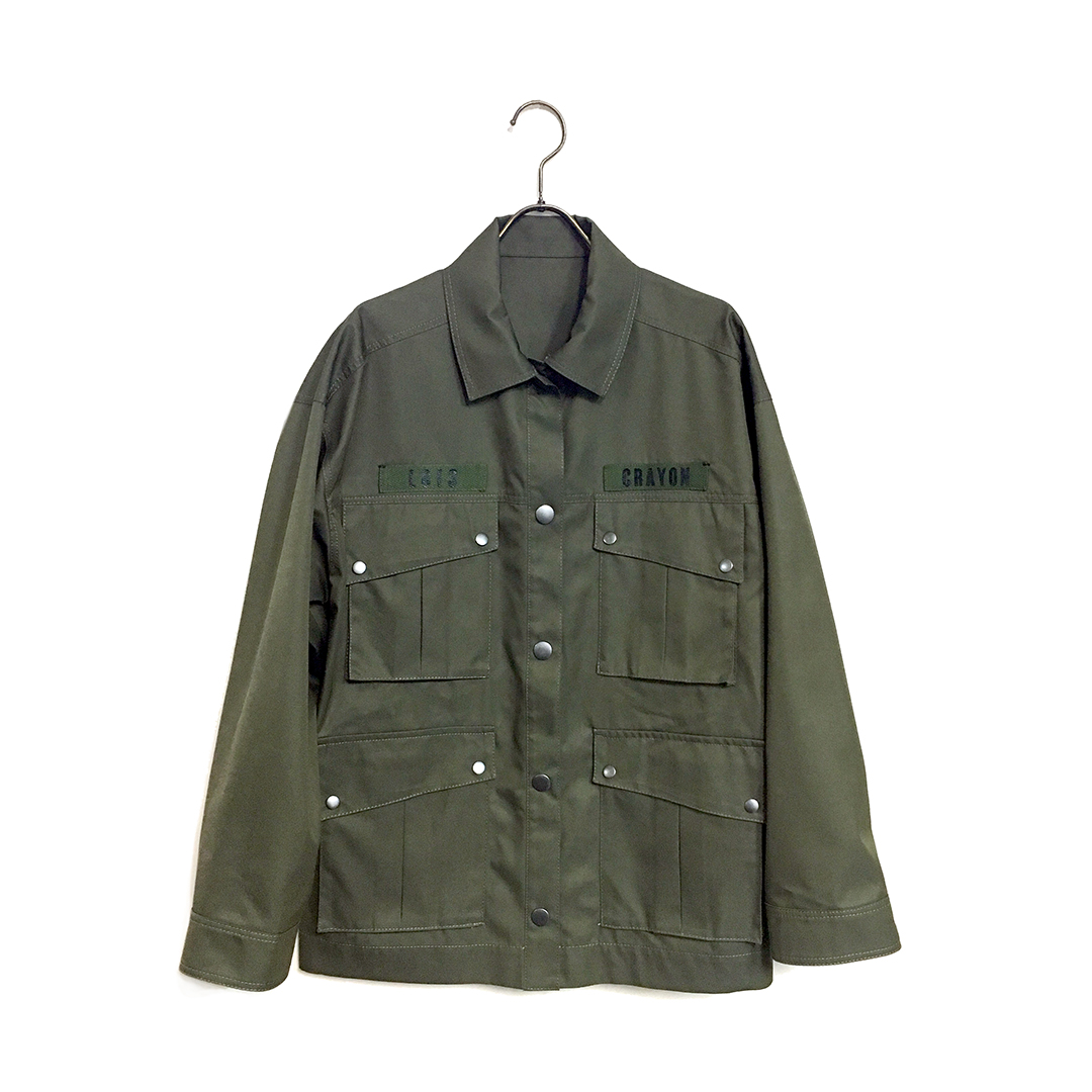 ロイスクレヨン ゴブラン ジャガード コート ファーティペット付き M  